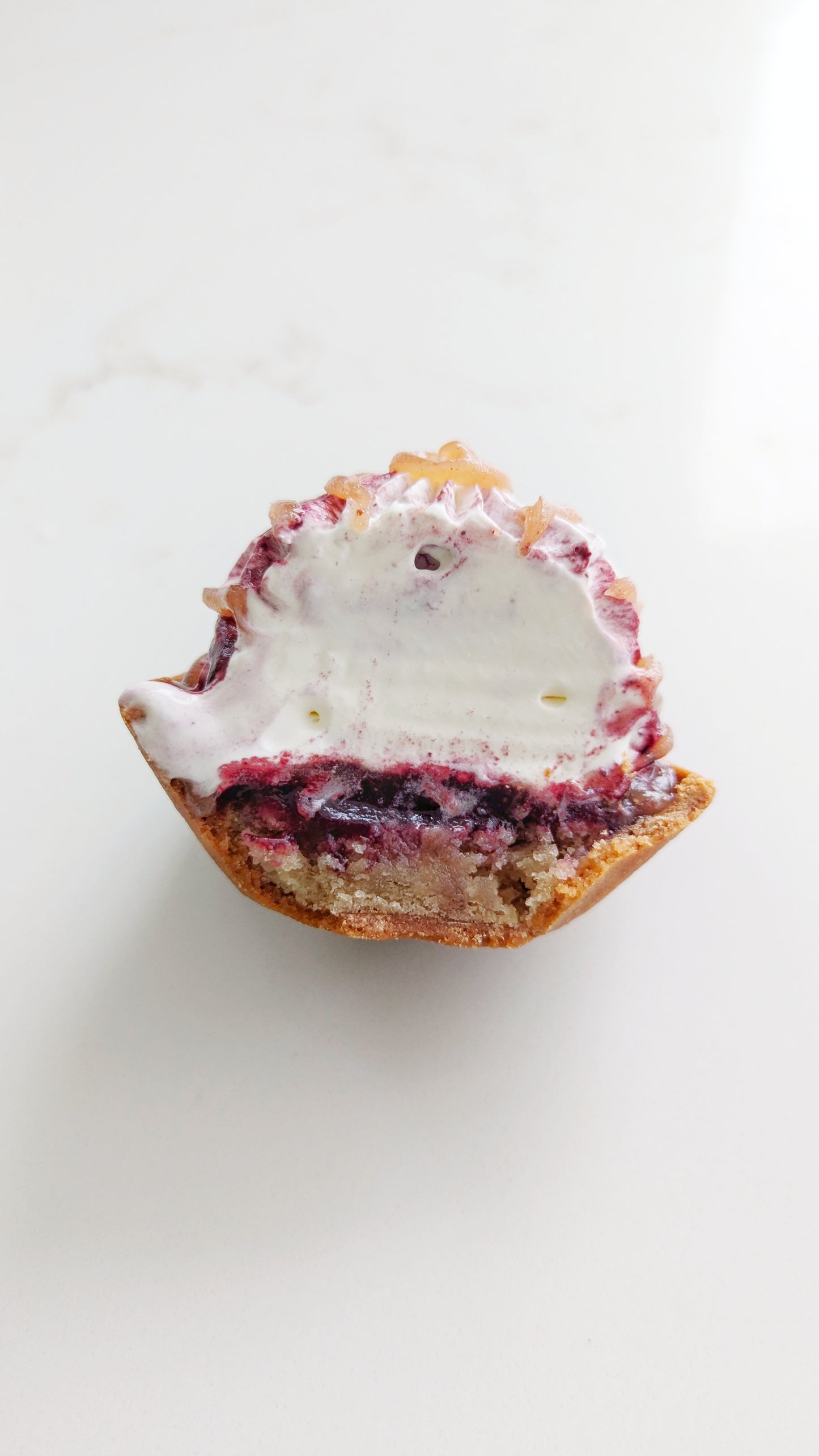 tartelette marron myrtilles